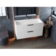 Тумба подвесная Status Aqua 100, с умывальником Aria Low 100