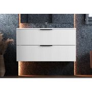 Тумба подвесная Status Aqua 100, с умывальником Aria Low 100