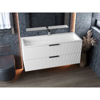 Тумба підвісна Status Aqua 120, з умивальником Aria Low 120
