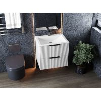 Тумба подвесная Status Aqua 50, с умывальником Brest Low 50