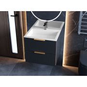 Тумба підвісна Status Aqua 60 Антрацит, з умивальником Aria Low 60