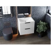 Тумба подвесная Status Aqua 60, с умывальником Brest Low 60