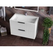 Тумба подвесная Status Aqua 80, с умывальником Aria Low 80