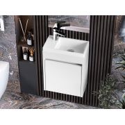 Тумба лакированная, подвесная Status Brosco, под умывальник Rea