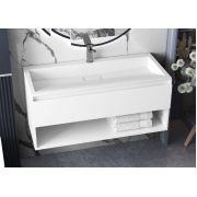 Тумба подвесная Status Fila 100, с умывальником Magnat Low 100