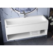 Тумба подвесная Status Fila 120, с умывальником Aria Low 120