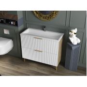 Тумба Status Florida 100 Дуб, с умывальником Magnat Low 100