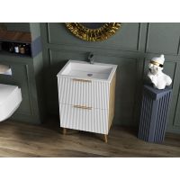 Тумба Status Florida 50 Дуб, с умывальником Deko Low 50