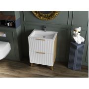 Тумба Status Florida 60 Дуб, с умывальником Deko Low 60