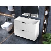 Тумба Status Hartia 100, с умывальником Aria Low 100
