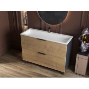 Тумба Status Hartia 120 Дуб, с умывальником Aria Low 120