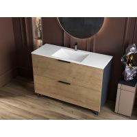 Тумба Status Hartia 120 Дуб, с умывальником Neil Low 120