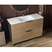 Тумба Status Hartia 120 Дуб, с умывальником Neil Low 120