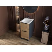 Тумба Status Hartia 40 Дуб, с умывальником Aria Low 40