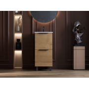 Тумба Status Hartia 40 Дуб, с умывальником Aria Low 40