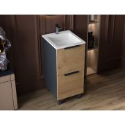 Тумба Status Hartia 40 Дуб, с умывальником Aria Low 40