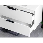 Тумба подвесная Status Juna 100, с умывальником Aria Low 100