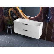 Тумба підвісна Status Juna 120, з умивальником Aria Low 120