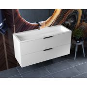 Тумба підвісна Status Juna 120, з умивальником Aria Low 120