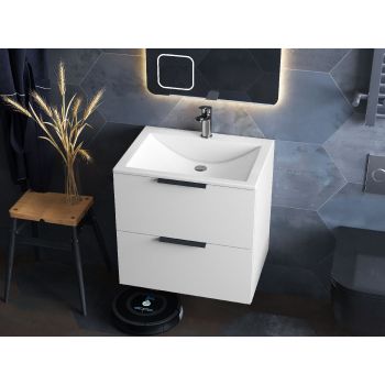 Тумба подвесная Status Juna 50, с умывальником Brest Low 50