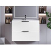Тумба подвесная Status Juna 80, с умывальником Aria Low 80