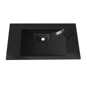 Тумба підвісна Status Vista 80, з умивальником Neil Low 80 Black