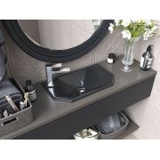 Умивальник, Раковина, накладний Status Air Low Black