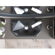 Умивальник, Раковина, накладний Status Air Low Black