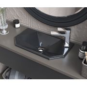 Умивальник, Раковина, накладний Status Air Low Black