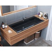 Умывальник, Раковина, накладной Status Aria Low 100 Black
