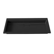 Умывальник, Раковина, накладной Status Aria Low 100 Black
