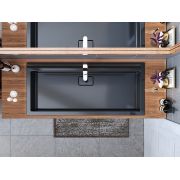 Умывальник, Раковина, накладной Status Aria Low 100 Black