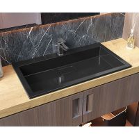 Раковина, Умивальник, накладний Status Aria Low 80 Black