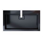 Умивальник, Раковина, накладний Status Aria Low 80 Black