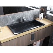 Умивальник, Раковина, накладний Status Aria Low 80 Black