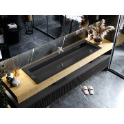 Умывальник, Раковина, накладной Status Boho Low 150 Black