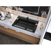 Умывальник, Раковина, накладной Status Boho Low 70 Black