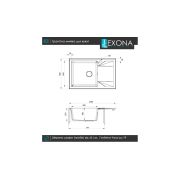 Уцінка кухонна мийка Lexona Argo Compact Всі кольори