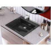 Умивальник, Раковина, накладний Status Deko Low 50 Black