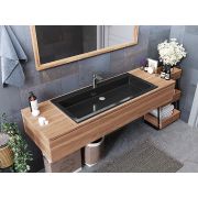 Умивальник, Раковина, накладний Status Deko Low 100 Black