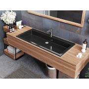 Умивальник, Раковина, накладний Status Deko Low 100 Black