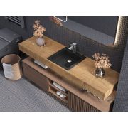 Умывальник, Раковина, накладной Status Deko Low 40 Black