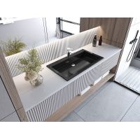 Умывальник накладной Status Deko Low 80 Black