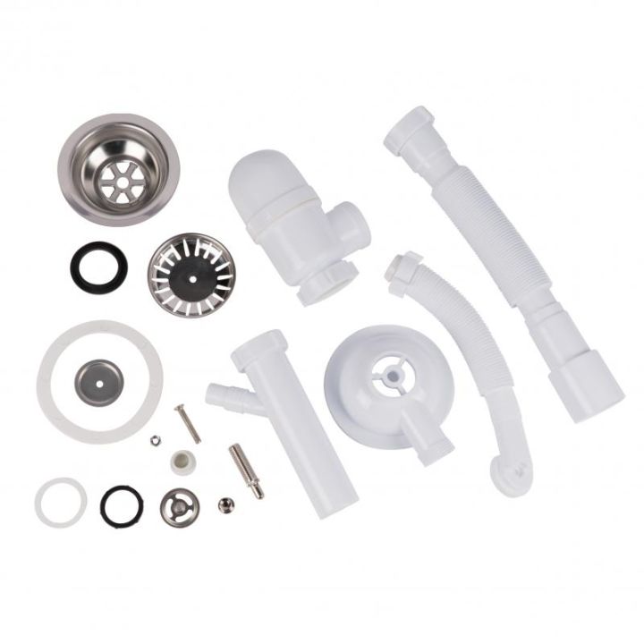 Сифон для гранитных кухонных моек CONTINENT, 1а чаша