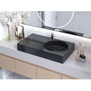 Умивальник, Раковина, накладний Status Fency 80 L Black