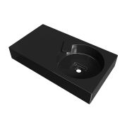 Умивальник, Раковина, накладний Status Fency 80 L Black