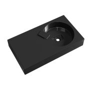 Умивальник, Раковина, накладний Status Fency 80 L Black