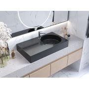 Умивальник, Раковина, накладний Status Fency 80 L Black