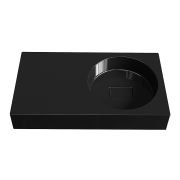 Умивальник, Раковина, накладний Status Fency 80 L Black