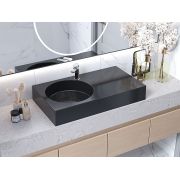 Умывальник, Раковина, накладной Status Fency 80 R Black